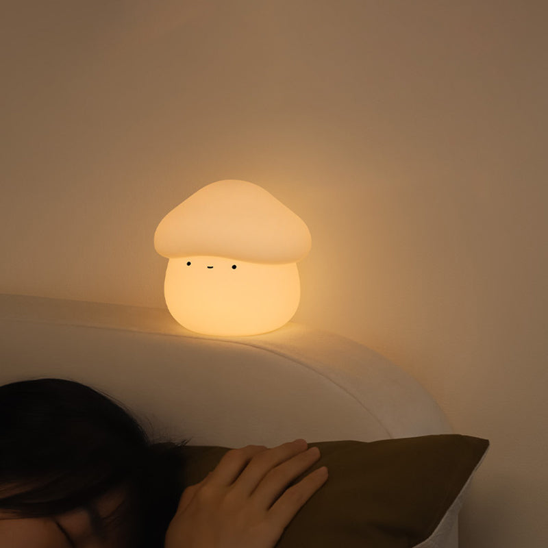 ABS Silicone Mushroom-shaped Kids Table Lamp