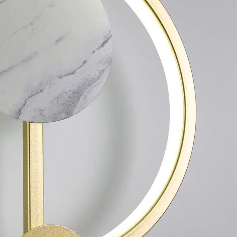 Silicone Iron Round Living Wall Lamp
