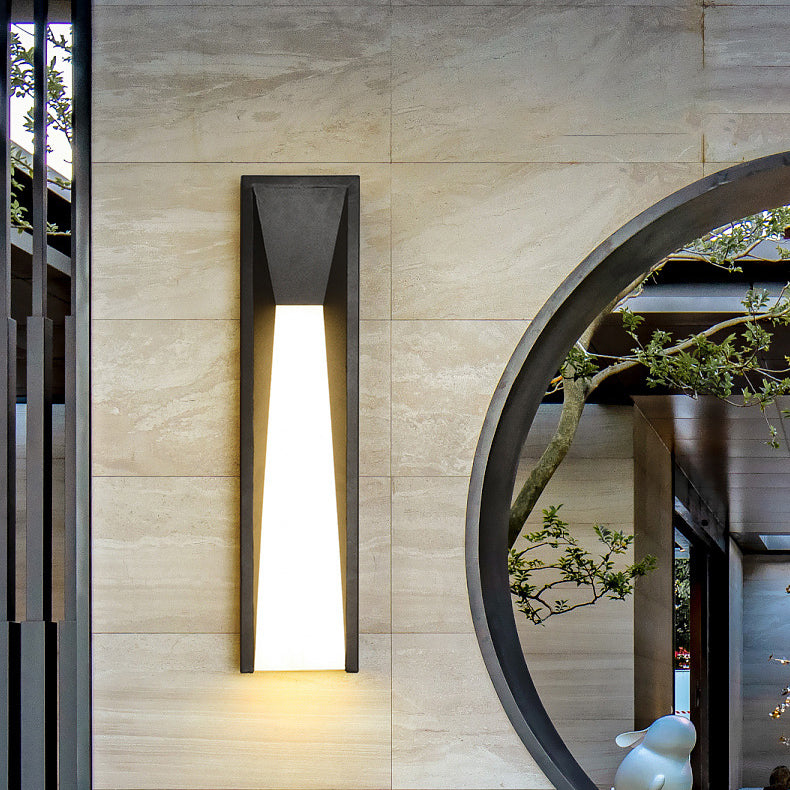 Rectangular Stainless Steel Acrylic Outdoor Light