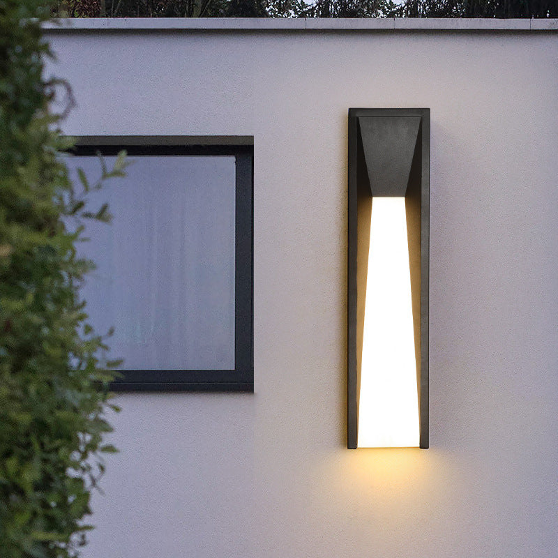 Rectangular Stainless Steel Acrylic Outdoor Light