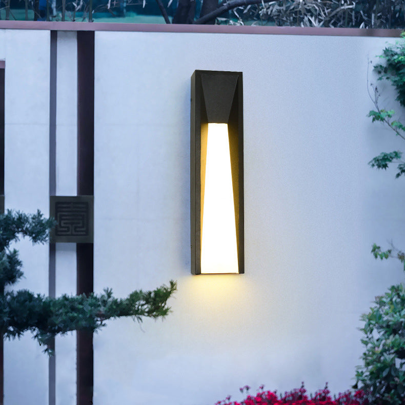 Rectangular Stainless Steel Acrylic Outdoor Light