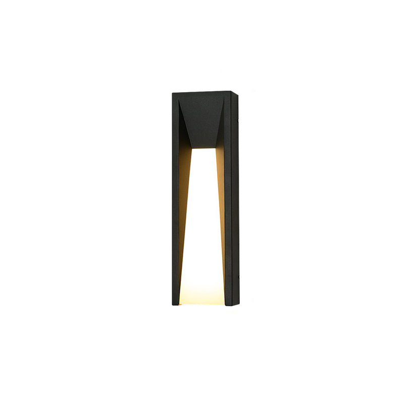 Rectangular Stainless Steel Acrylic Outdoor Light