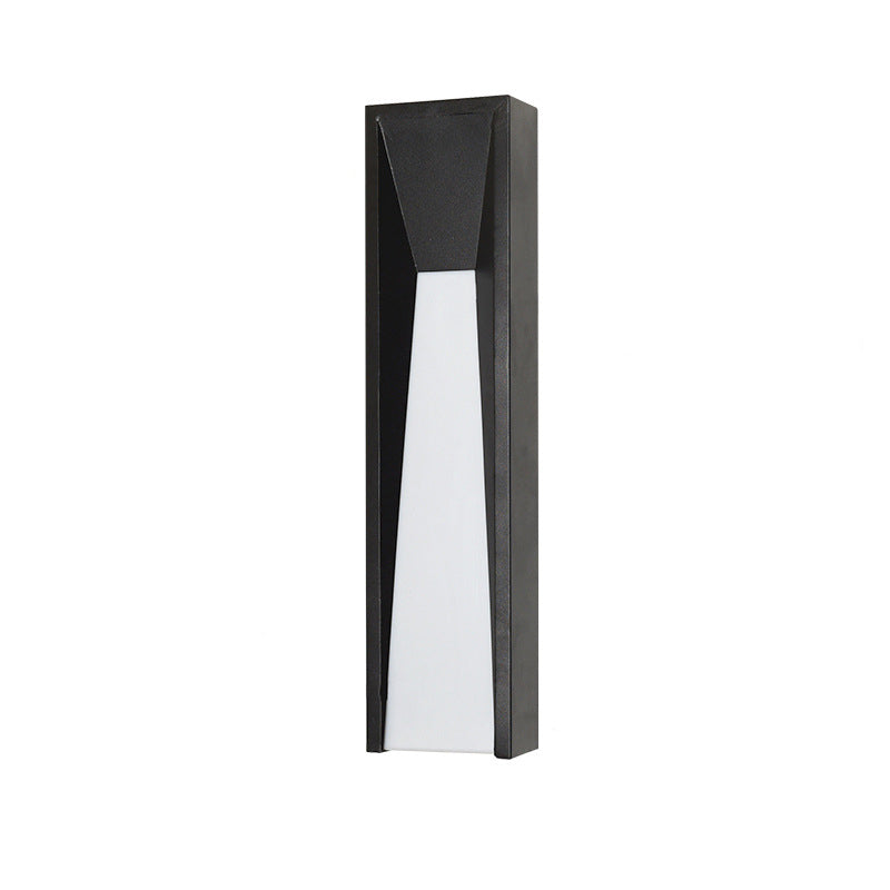 Rectangular Stainless Steel Acrylic Outdoor Light