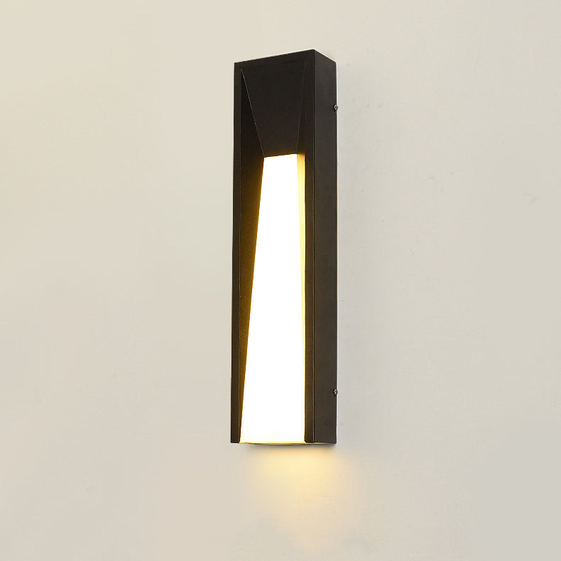 Rectangular Stainless Steel Acrylic Outdoor Light