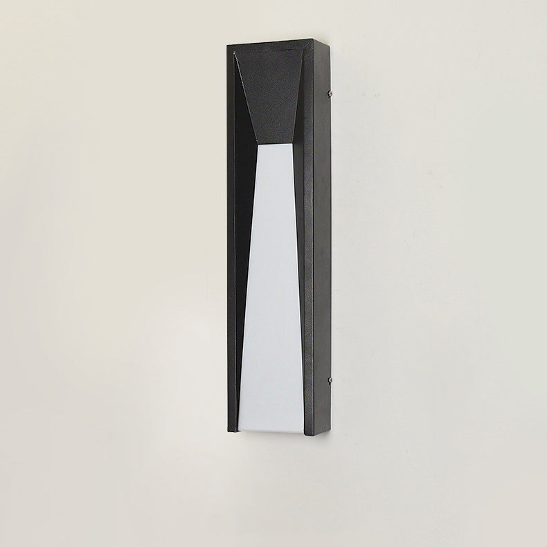 Rectangular Stainless Steel Acrylic Outdoor Light