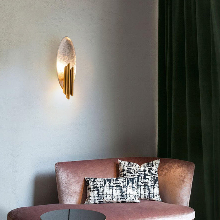 Elliptical Iron Resin Bedroom 2-Light Wall Lamp