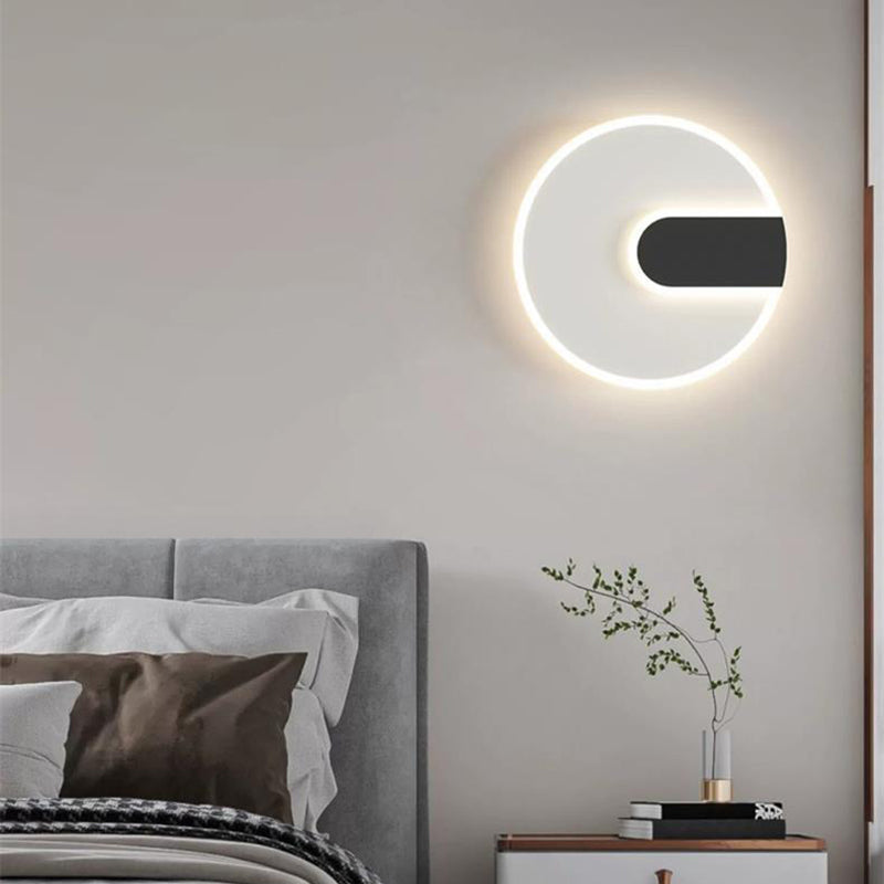 Round Square Iron Acrylic Wall Lamp