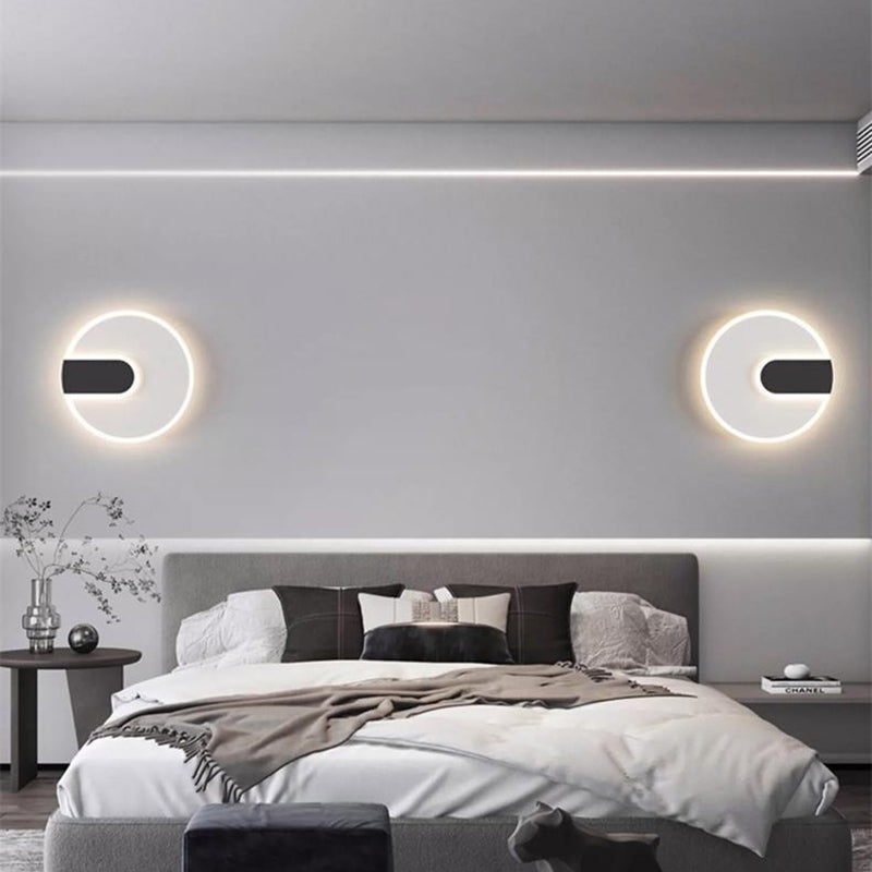 Round Square Iron Acrylic Wall Lamp