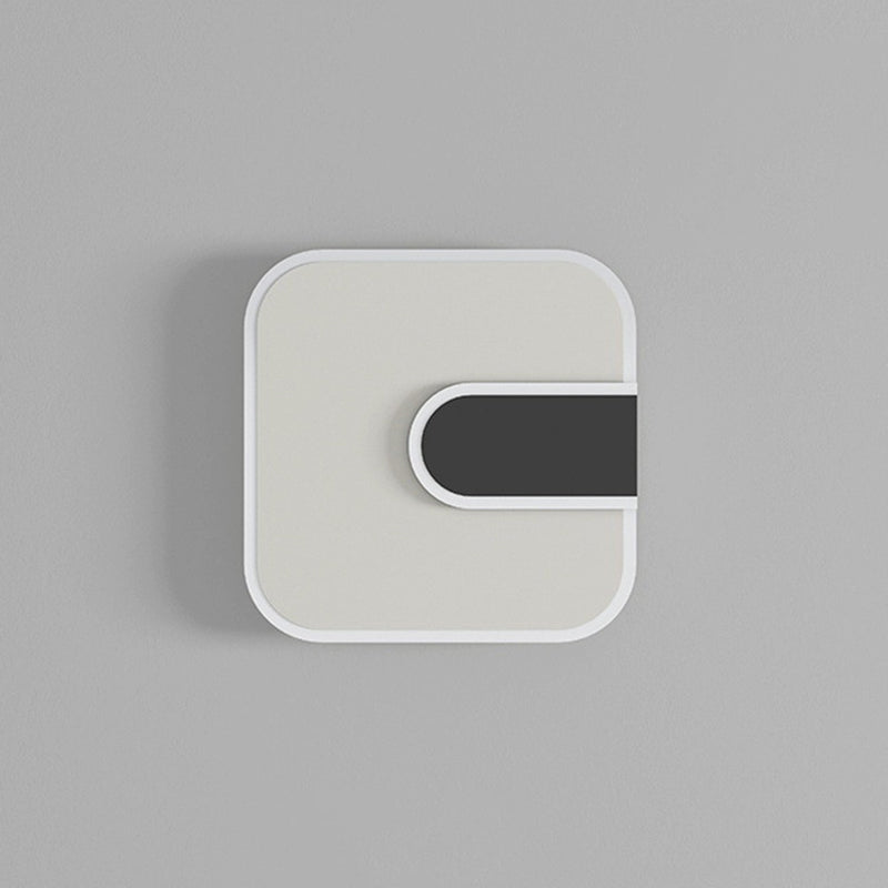 Round Square Iron Acrylic Wall Lamp
