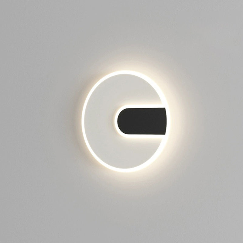 Round Square Iron Acrylic Wall Lamp