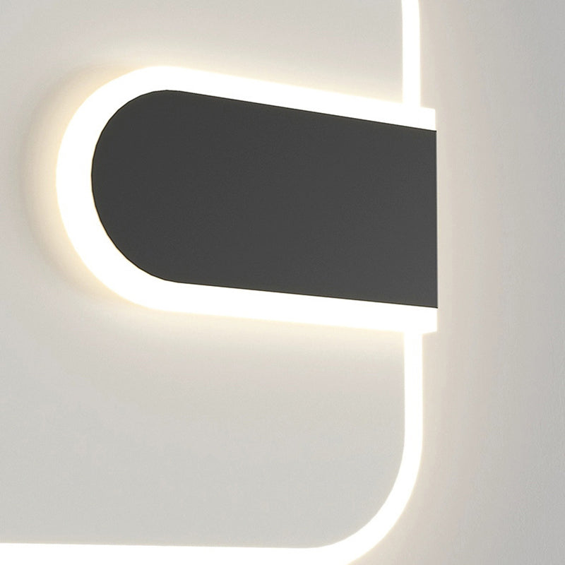 Round Square Iron Acrylic Wall Lamp