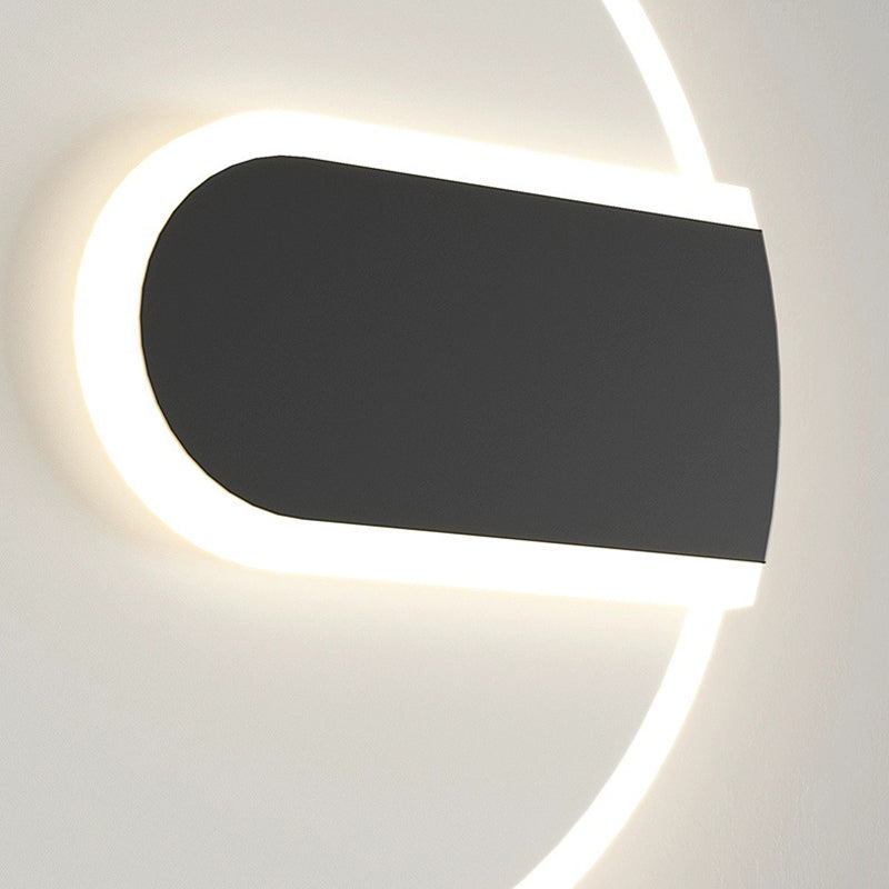 Round Square Iron Acrylic Wall Lamp