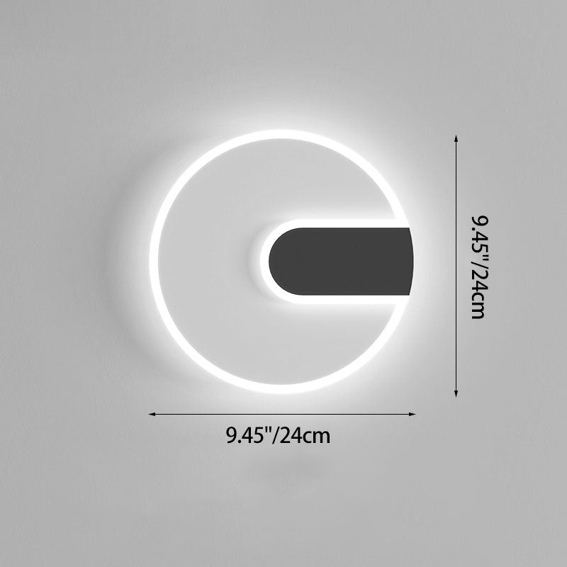 Round Square Iron Acrylic Wall Lamp