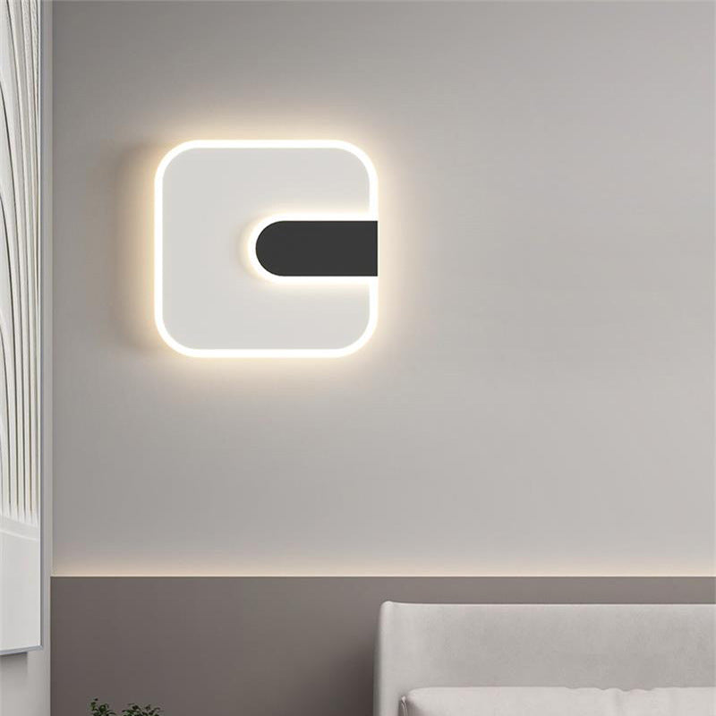 Round Square Iron Acrylic Wall Lamp