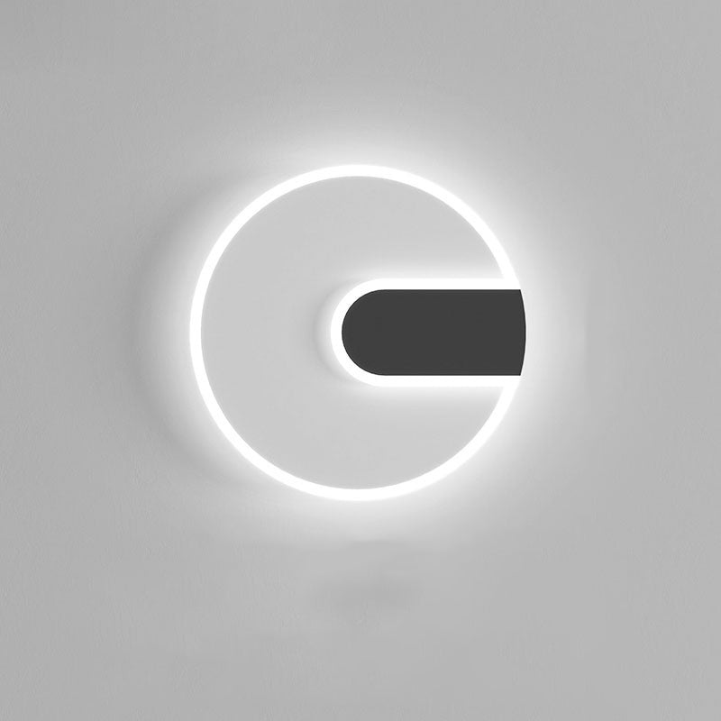 Round Square Iron Acrylic Wall Lamp