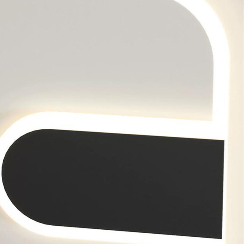 Round Square Iron Acrylic Wall Lamp