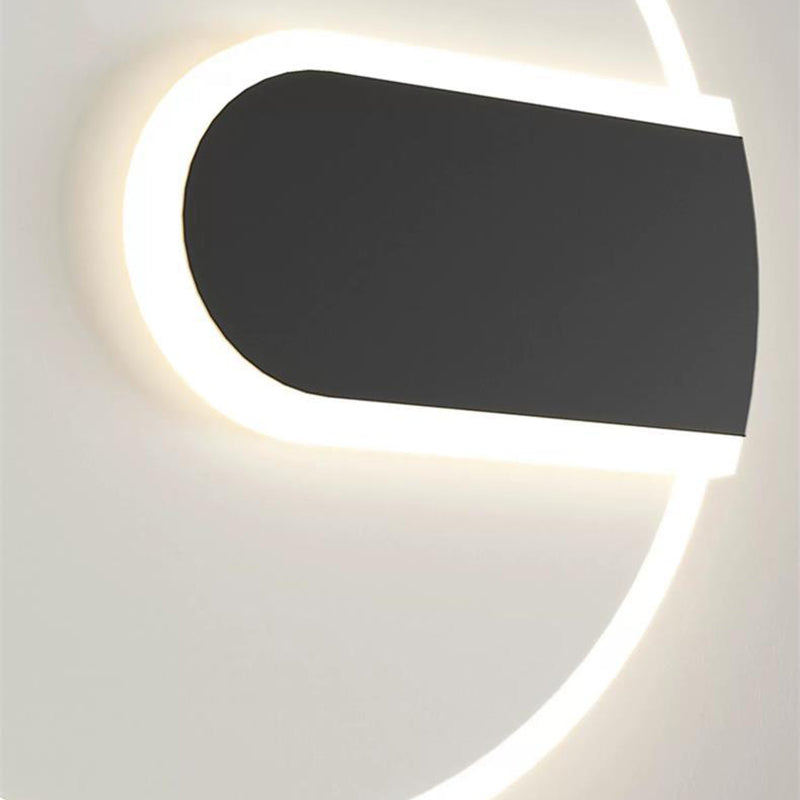 Round Square Iron Acrylic Wall Lamp