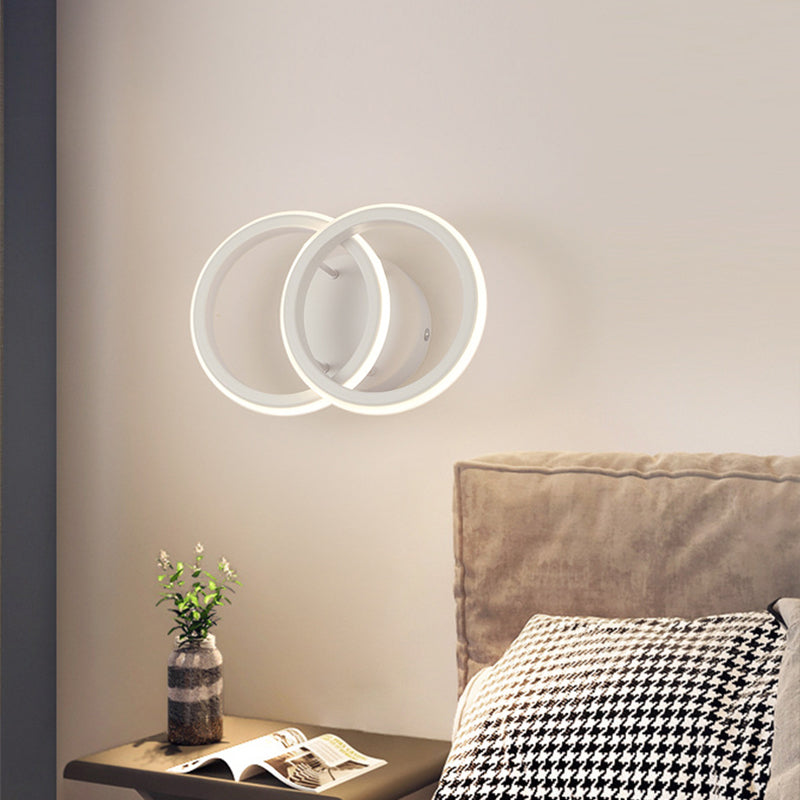 Round Iron Silicone Living Wall Lamp
