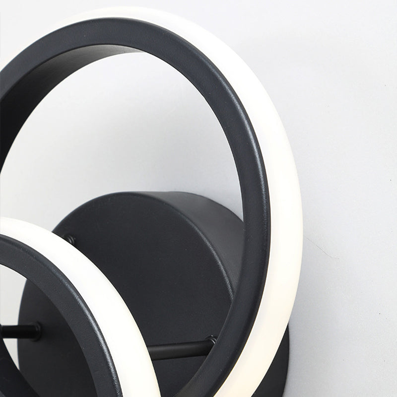 Round Iron Silicone Living Wall Lamp