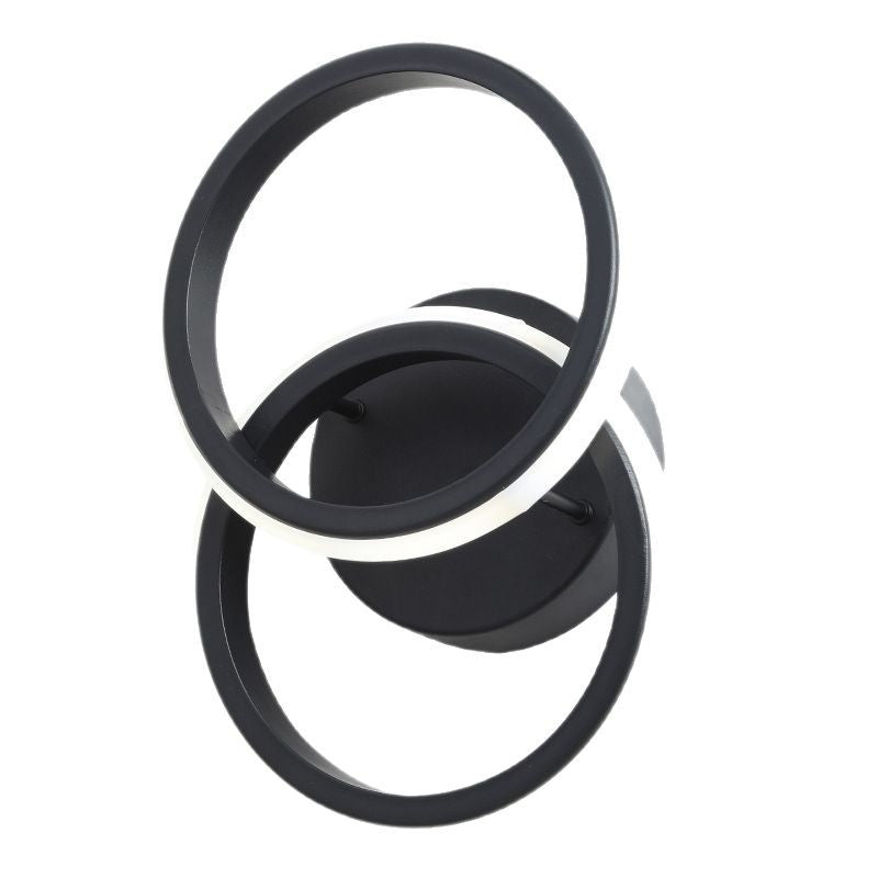 Round Iron Silicone Living Wall Lamp