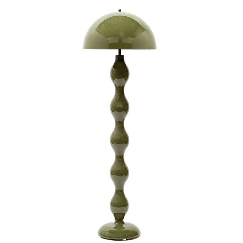 Mushroom Iron Resin Bedroom 2-Light Floor Lamp