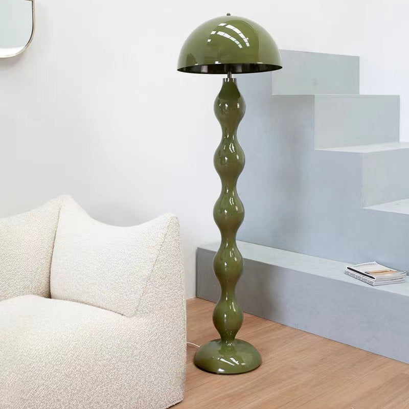 Mushroom Iron Resin Bedroom 2-Light Floor Lamp