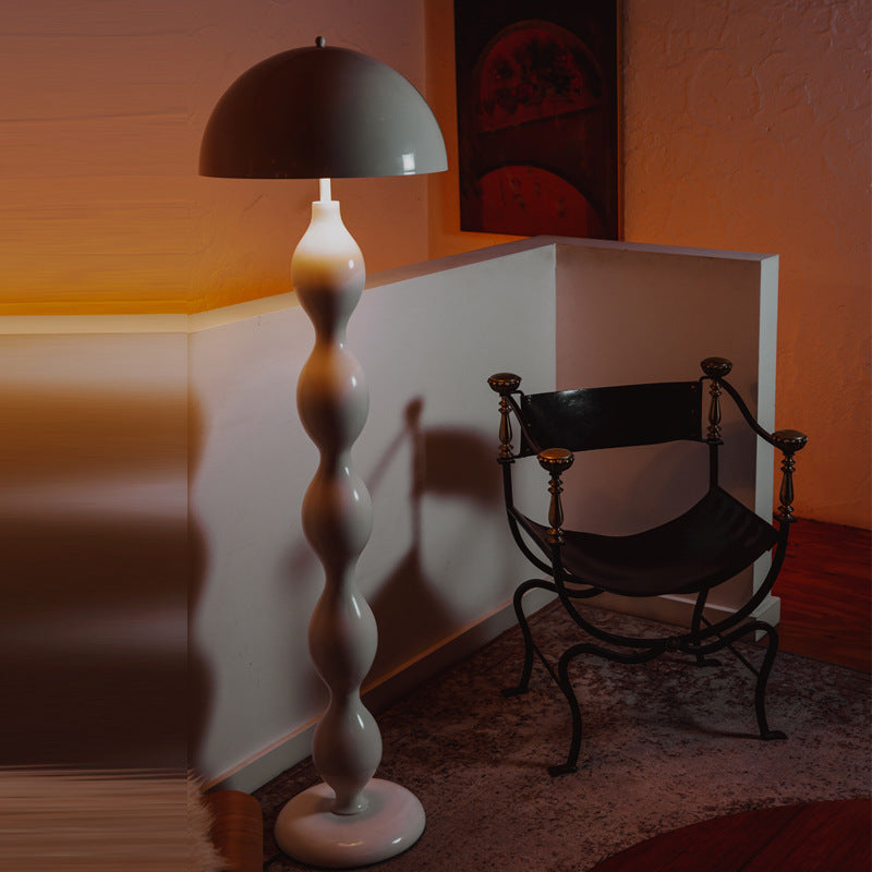 Mushroom Iron Resin Bedroom 2-Light Floor Lamp