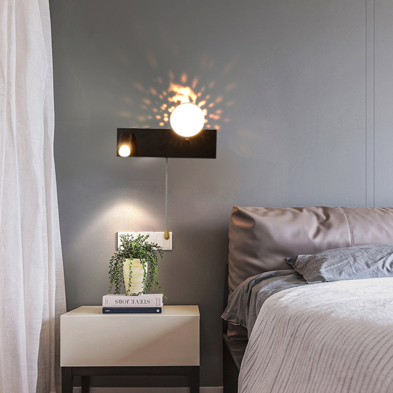 Rectangle Iron PC Rotatable Wall Lamp