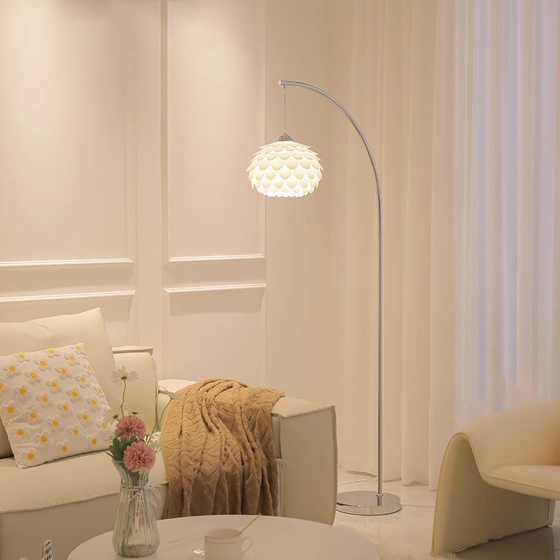 Pinecone Iron Plastic Bedroom Floor Lamp