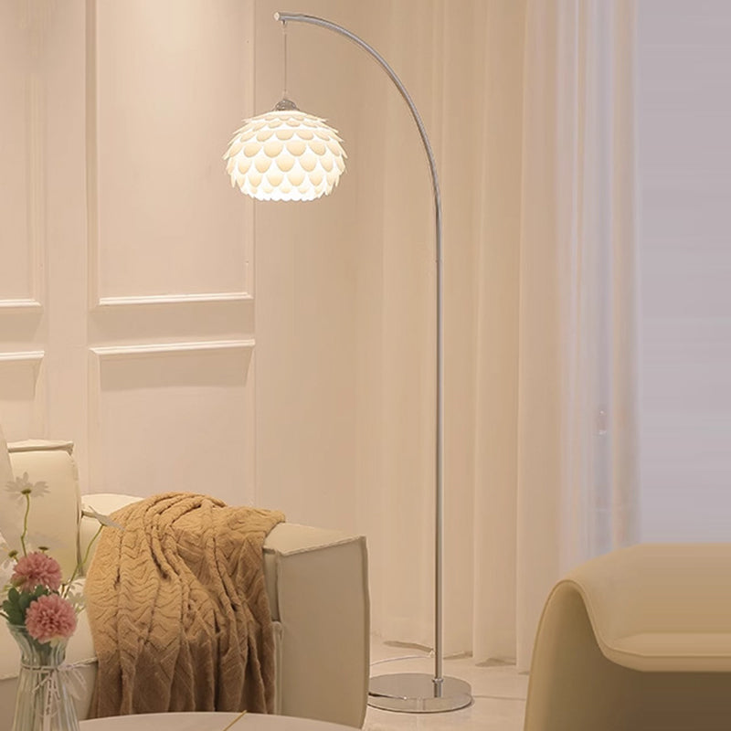 Pinecone Iron Plastic Bedroom Floor Lamp