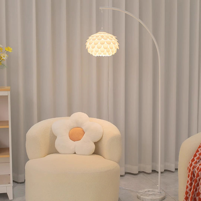 Pinecone Iron Plastic Bedroom Floor Lamp