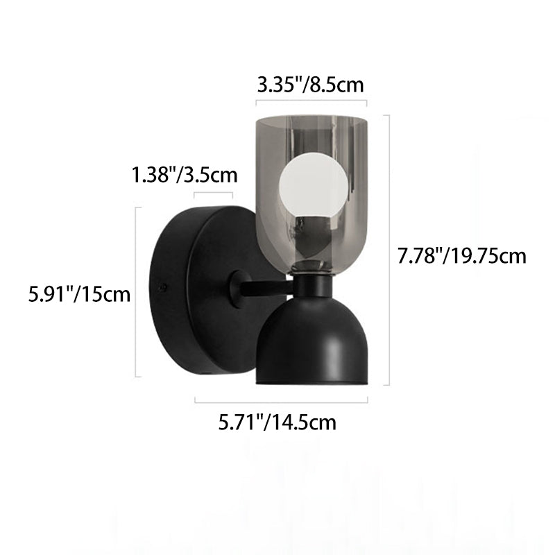Wine Cup Iron Aluminum 2-Light Wall Lamp