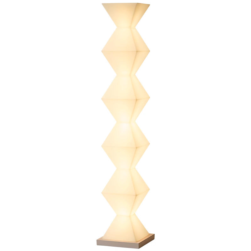 Geometry Iron Stainless Steel Floor Lamp