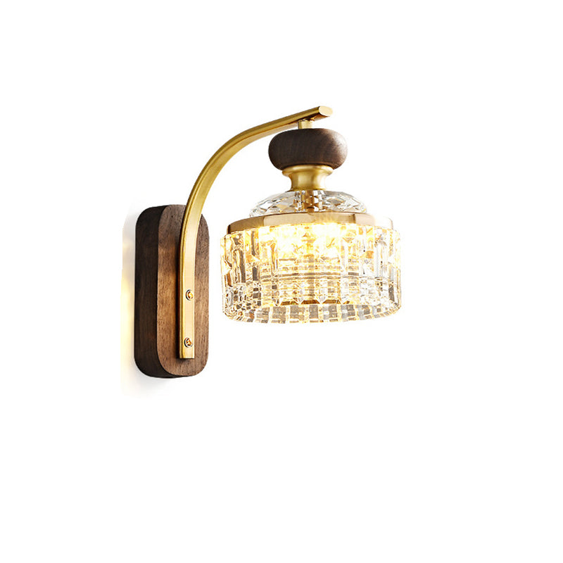 Round Acrylic Metal Solid Wall Lamp