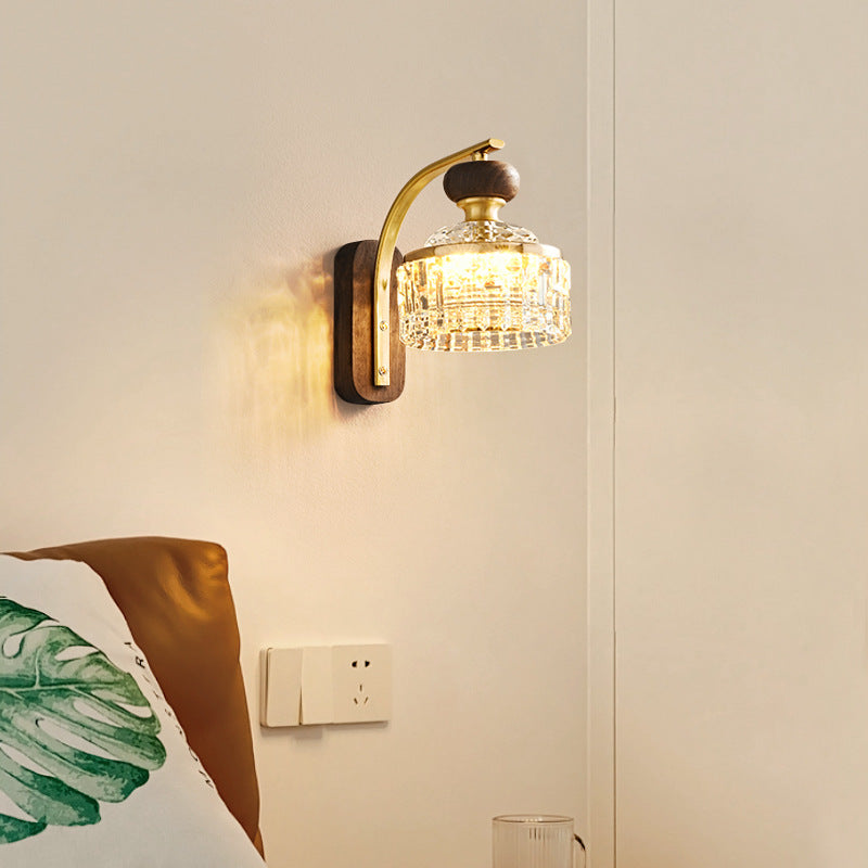 Round Acrylic Metal Solid Wall Lamp