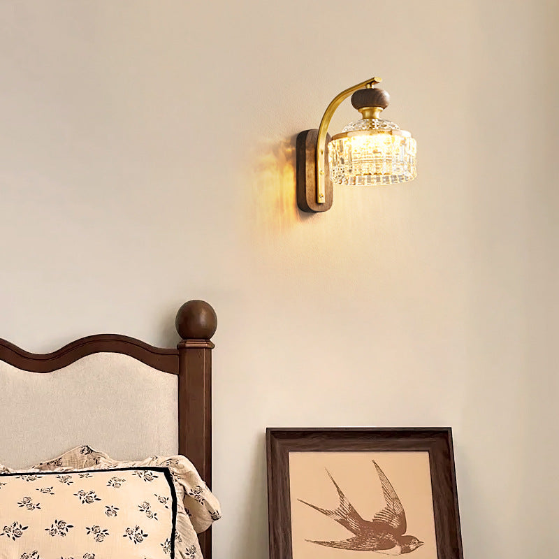 Round Acrylic Metal Solid Wall Lamp