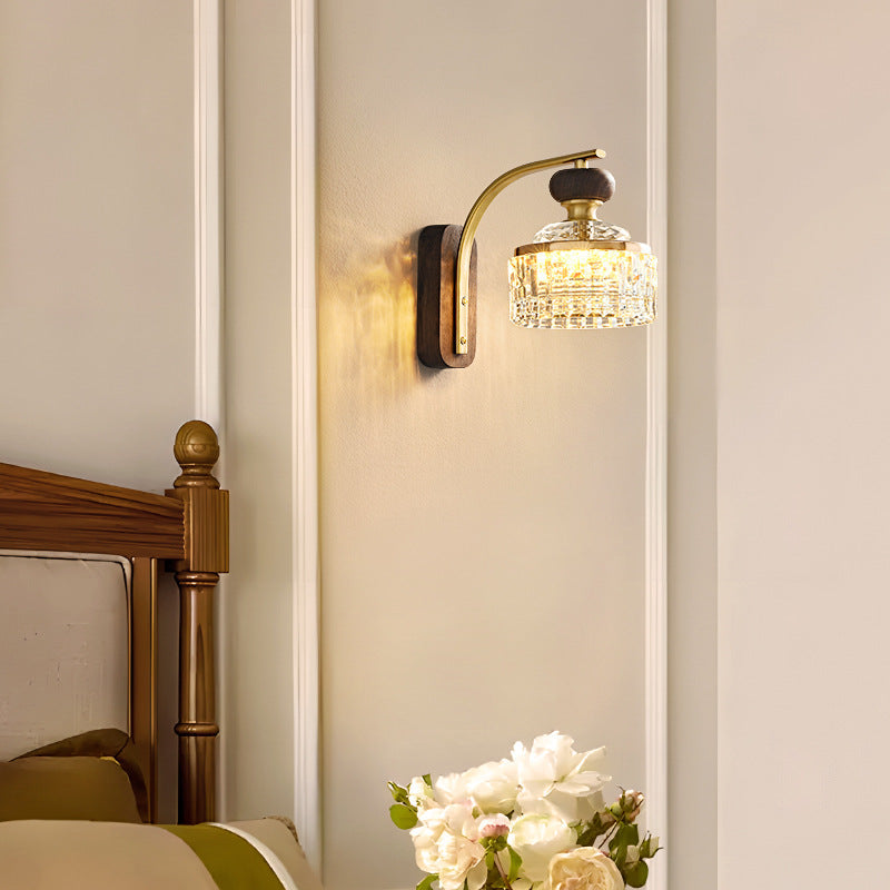 Round Acrylic Metal Solid Wall Lamp