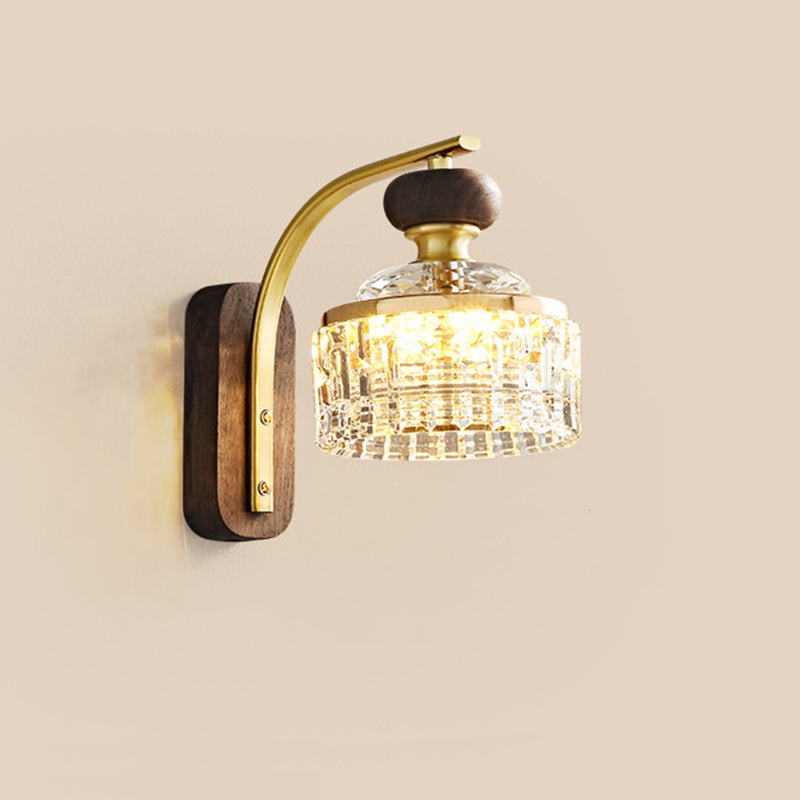 Round Acrylic Metal Solid Wall Lamp