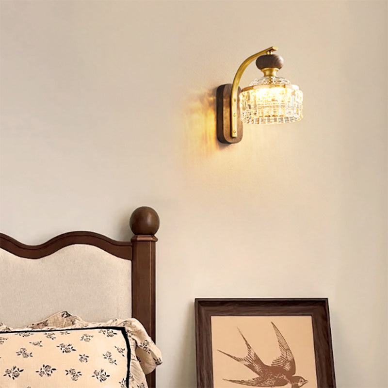 Round Acrylic Metal Solid Wall Lamp