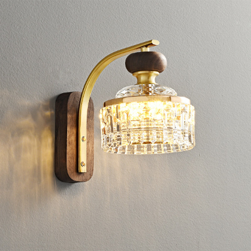 Round Acrylic Metal Solid Wall Lamp