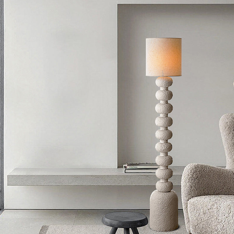 Round Square Resin Glass Floor Lamp