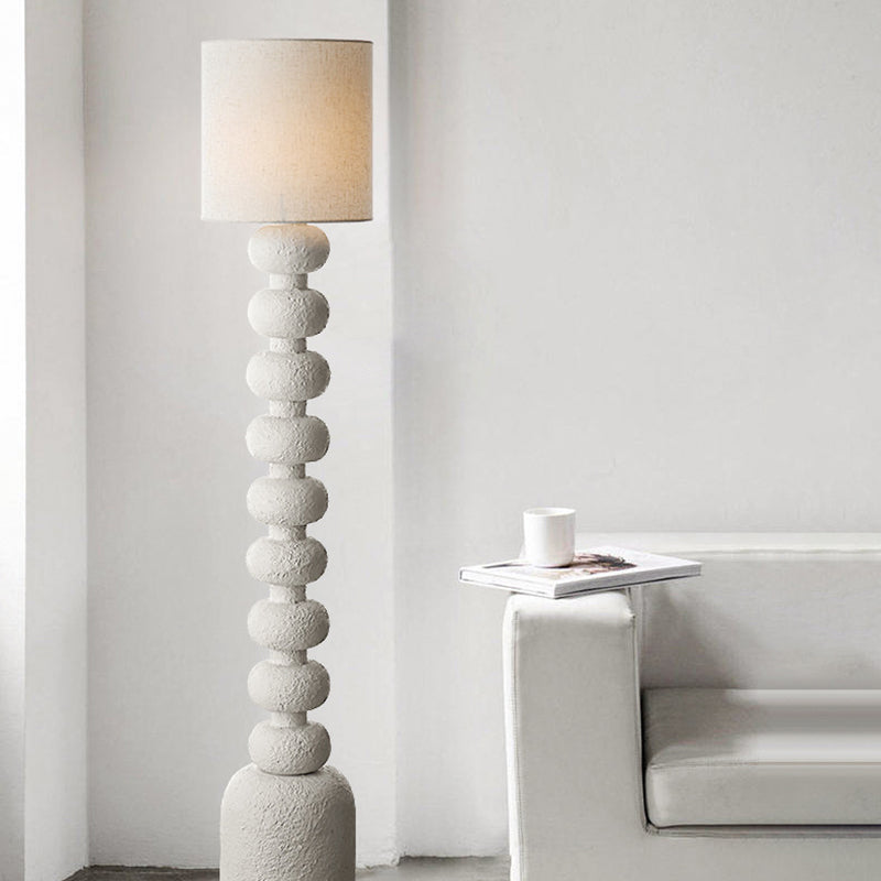 Round Square Resin Glass Floor Lamp