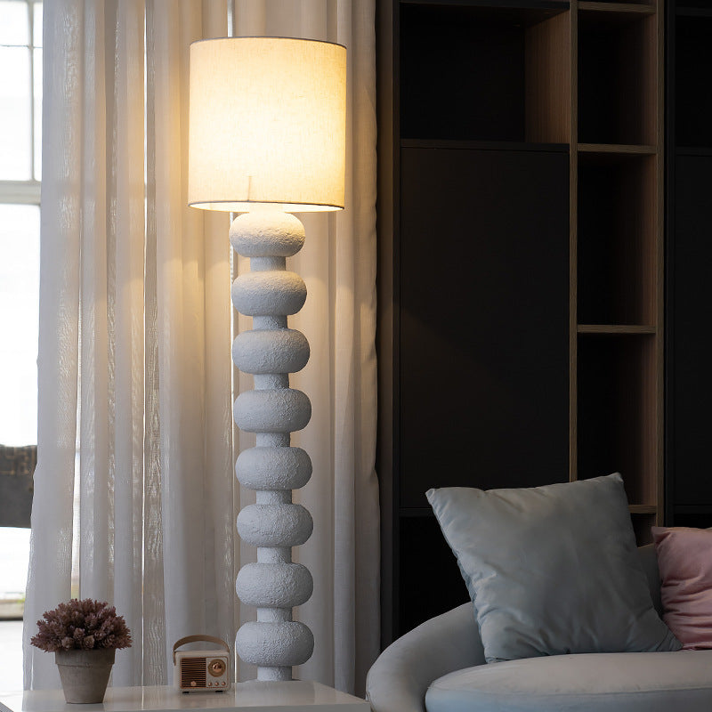 Round Square Resin Glass Floor Lamp