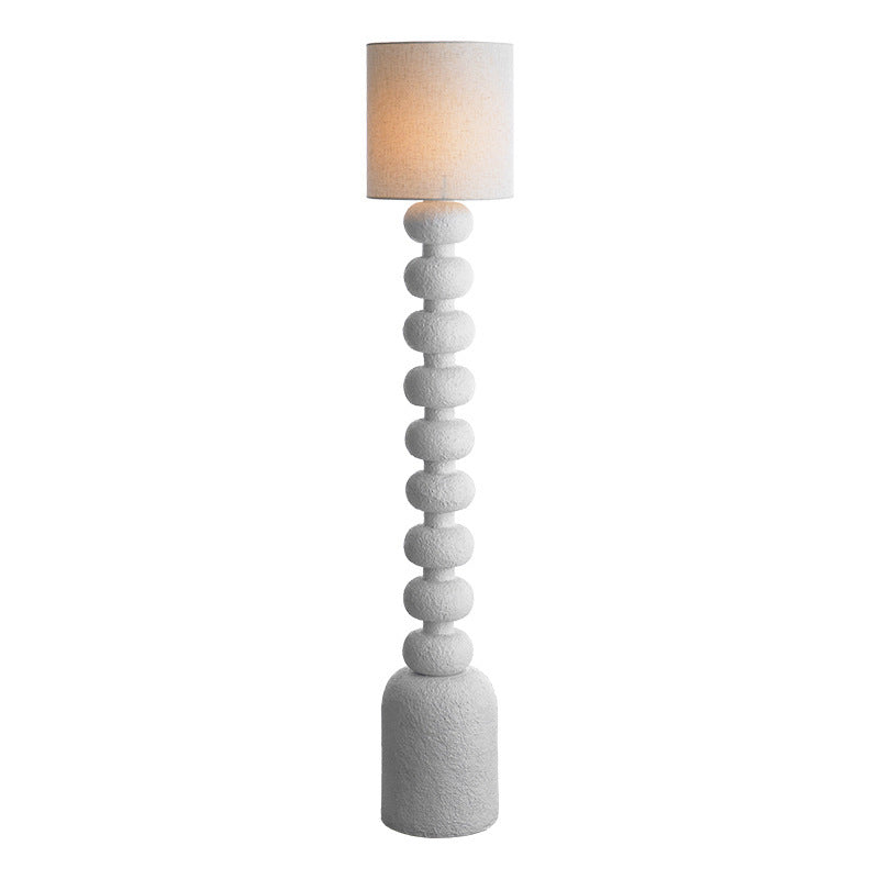 Round Square Resin Glass Floor Lamp
