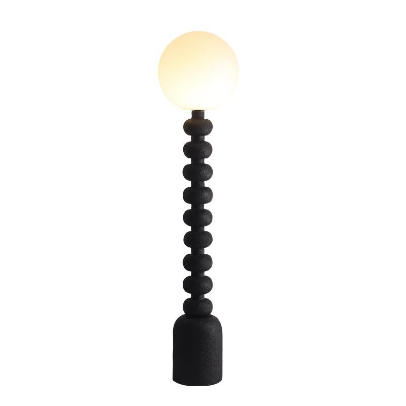 Round Square Resin Glass Floor Lamp
