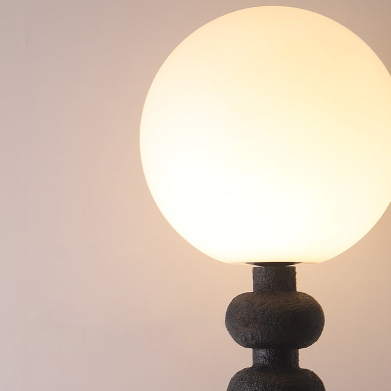 Round Square Resin Glass Floor Lamp