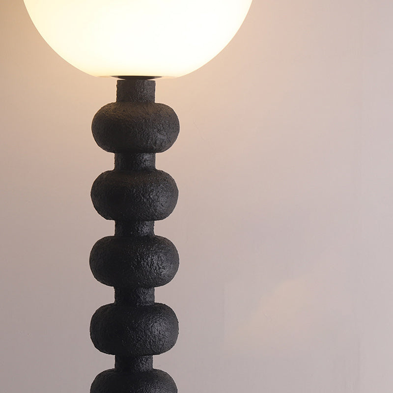 Round Square Resin Glass Floor Lamp