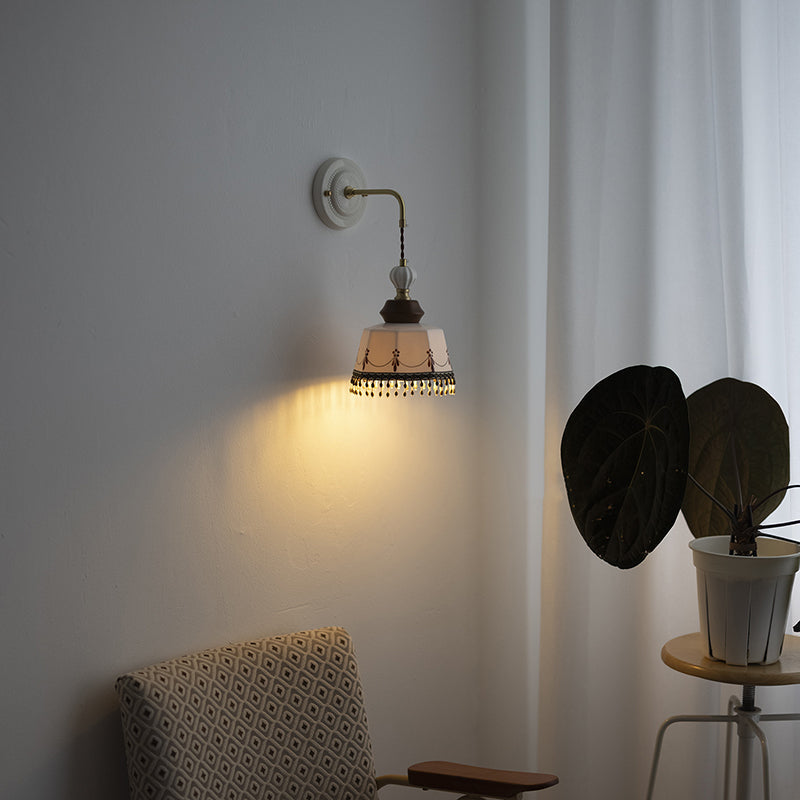 Bowl Tassel Brass Solid Wall Lamp