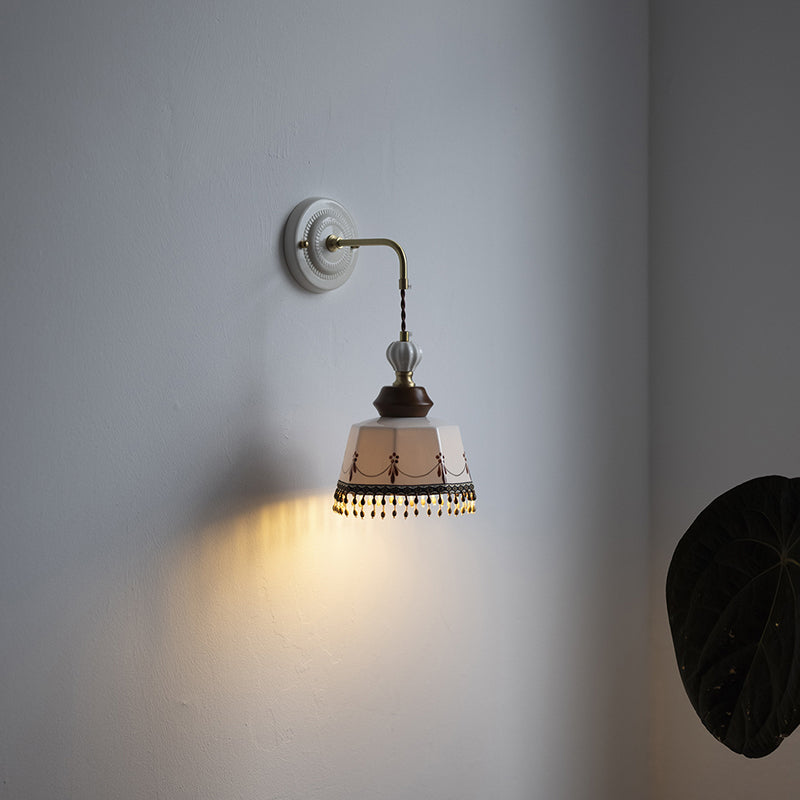 Bowl Tassel Brass Solid Wall Lamp