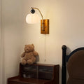 Pumpkin Oval Solid Wood Wall Lamp
